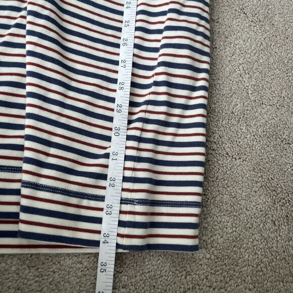 Marine Layer April Dress Womens Large Striped Pockets Cotton Modal Preppy Casual - Picture 8 of 8